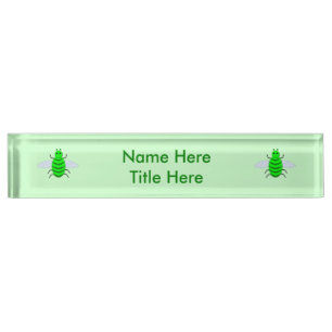 St. Patricks Day Bee Custom Namensplakette