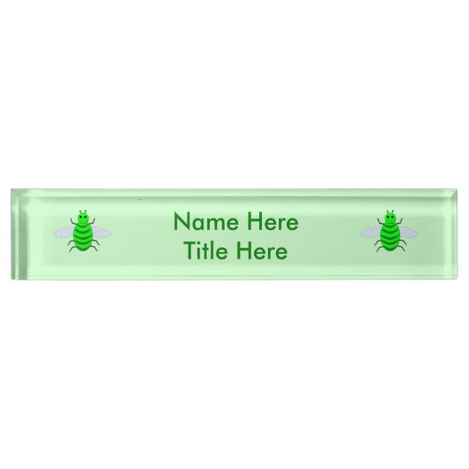 St. Patricks Day Bee Custom Namensplakette (Vorderseite)