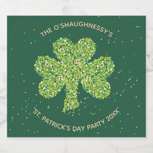 St. Patrick's Day Beer Bottle Labels - Anpassen Bierflaschenetikett (Einzelnes Label)