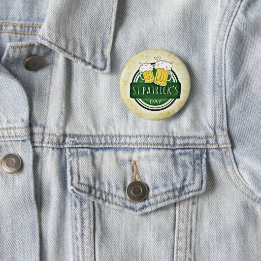 St.Patrick's Day Beer Button (Beispiel)