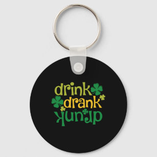 St Patricks Day Beer Drink Betrunkenes Kleeblatt Schlüsselanhänger