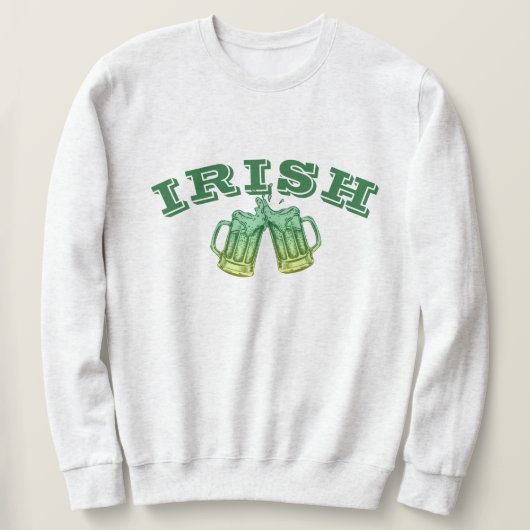 St. Patricks Day Beer Drink Team Sweatshirt (Design vorne)