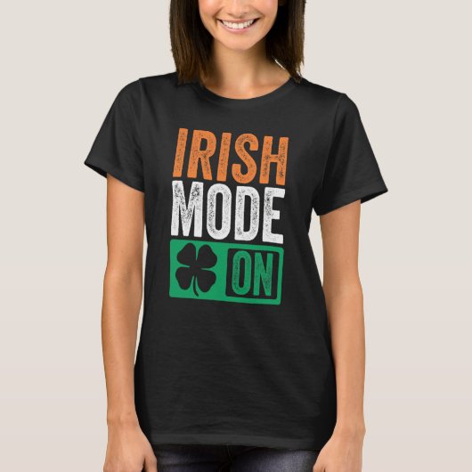 St Patrick's Day Beer Drinking Ireland Irish Mode  T-Shirt (Vorderseite)