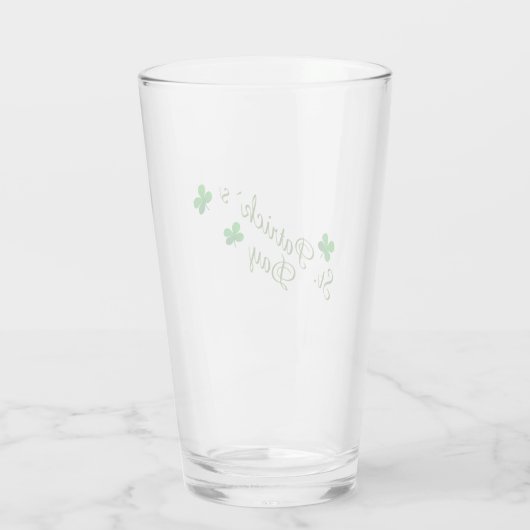 St Patrick's Day Beer Glas (Rückseite)