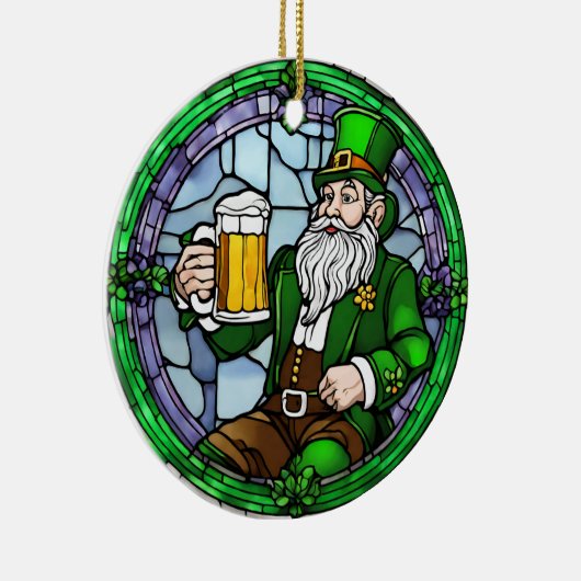 St Patricks Day Beer Keramik Ornament (Rechts)