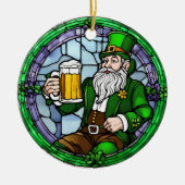 St Patricks Day Beer Keramik Ornament (Vorne)