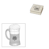 St. Patrick's Day Beer Tasse Kleeblatt Clover Gummistempel (Stempel)