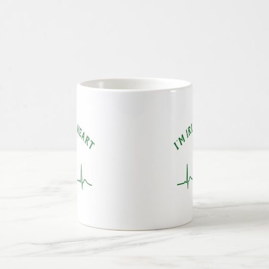 St Patricks Day Beer Tasse | Kleeblatt und Benutze (Mittel)