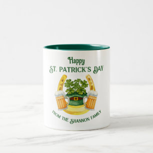 St. Patrick's Day Beer Tasse und Lucky Horseshoe