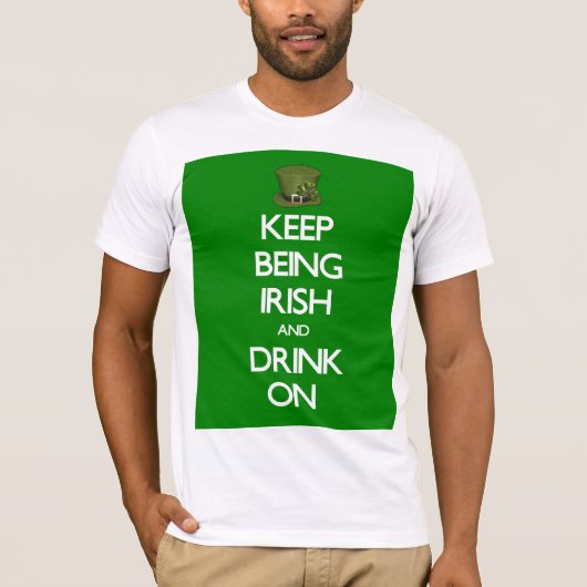 St. Patrick's Day Behalte irisch zu sein T-Shirt (Vorderseite)