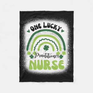 St Patricks Day Behandler Ein Glücklicher Nurse Pr Fleecedecke