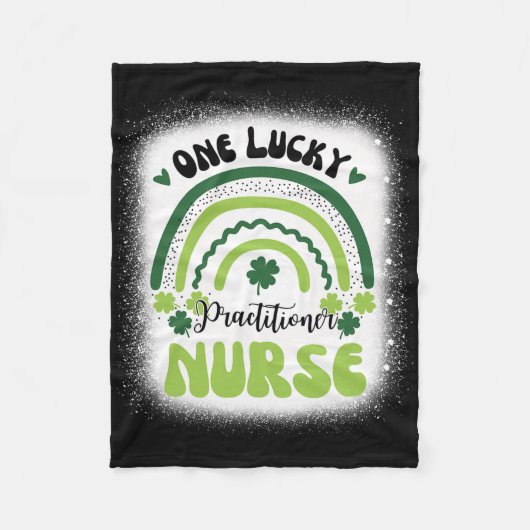 St Patricks Day Behandler Ein Glücklicher Nurse Pr Fleecedecke (Vorderseite)
