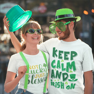 St. Patrick's Day Behielt Calm und Irish On T-Shirt