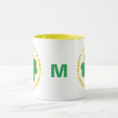 St. Patrick's Day benutzerdefinierte Monogramm-Tas Tasse (Zentrum)
