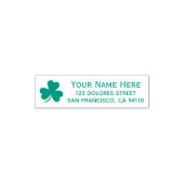 St. Patrick's Day Benutzerdefinierter Name & Adres Permastempel (Design)