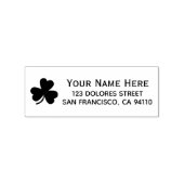 St. Patrick's Day Benutzername & Adresse Shamrock Gummistempel (Prägung)