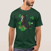St. Patrick's Day Bernese Mountain Dog T-Shirt (Vorderseite)