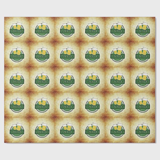 St. Patrick's Day Bers Geschenkpapier (Flach)