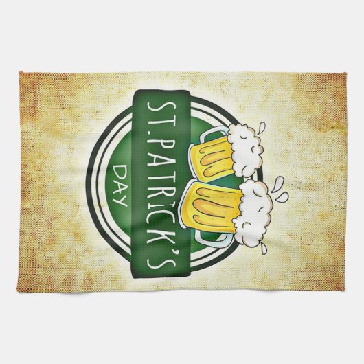 St. Patrick's Day Bers Geschirrtuch (Horizontal)