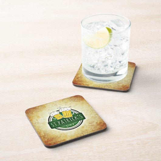 St. Patrick's Day Bers Getränkeuntersetzer (Rechte Seite)