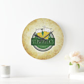 St. Patrick's Day Bers Große Wanduhr (Zuhause)