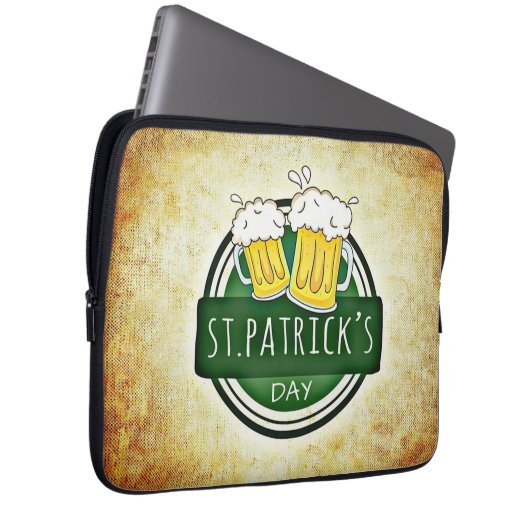 St. Patrick's Day Bers Laptopschutzhülle (Vorne Rechts)