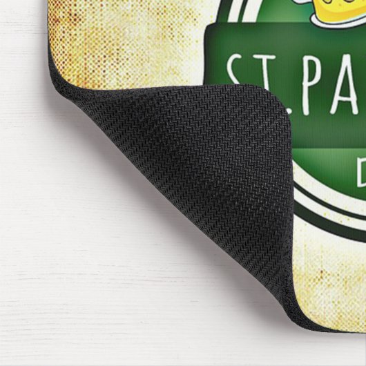 St. Patrick's Day Bers Mousepad (Ecke)