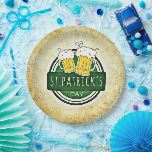 St. Patrick's Day Bers Pappteller (Party)