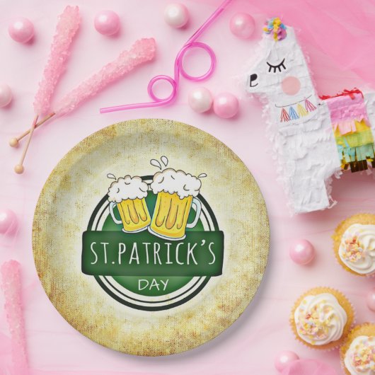 St. Patrick's Day Bers Pappteller (Party)