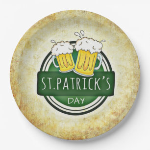 St. Patrick's Day Bers Pappteller
