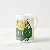 St. Patrick's Day Bers Porzellantasse (Vorderseite Rechts)