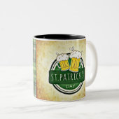 St. Patrick's Day Bers Zweifarbige Tasse (VorderseiteRechts)