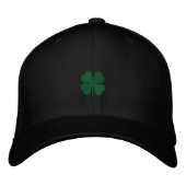 St. Patrick's Day bestickt Clover Men's Cap Bestickte Kappe (Vorderseite)
