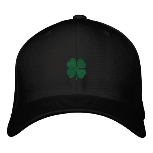 St. Patrick's Day bestickt Clover Men's Cap Bestickte Kappe (Vorderseite)