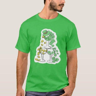 St Patrick's Day Betrunken Shenanigans Wine Beer I T-Shirt