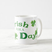 St. Patrick's Day Bichon Kaffeetasse (VorderseiteRechts)