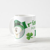 St. Patrick's Day Bichon Kaffeetasse (Vorderseite Links)