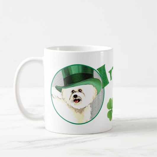 St. Patrick's Day Bichon Kaffeetasse (Links)