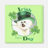 St. Patrick's Day Bichon Magnet (Vorne)