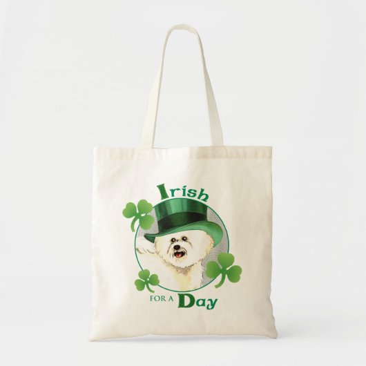 St. Patrick's Day Bichon Tragetasche (Vorne)