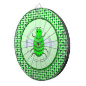 St. Patricks Day Bienen und Kleeblätter Dartscheibe (Vorderseite rechts)