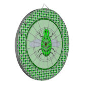 St. Patricks Day Bienen und Kleeblätter Dartscheibe (Vorderseite Links)