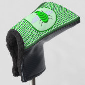 St. Patricks Day Bienen und Kleeblätter Golf Headcover (3/4 Vorderseite)