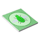St. Patricks Day Bienen und Kleeblätter Notizblock (angewinkelt)