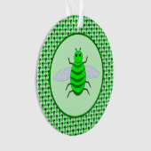 St. Patricks Day Bienen und Kleeblätter Ornament (Vorderseite)