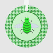 St. Patricks Day Bienen und Kleeblätter Ornament (Rückseite)