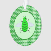 St. Patricks Day Bienen und Kleeblätter Ornament (Vorderseite)