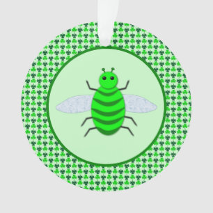 St. Patricks Day Bienen und Kleeblätter Ornament