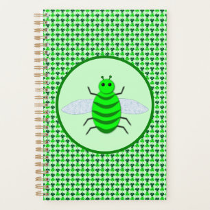 St. Patricks Day Bienen und Kleeblätter Planer