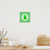 St. Patricks Day Bienen und Kleeblätter Poster (Küche)